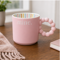 Pink Ceramic Coffee Mug with Ring Handle (YM2833)