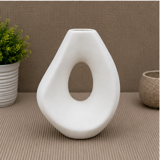 Modern White Decorative Flower Vase (YM1355)