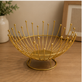 Decorative Metal Fruit Basket Gold (YM112)