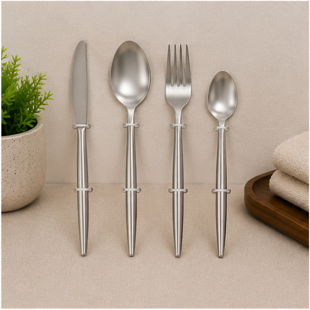 Premium Stainless Steel 4-Piece Cutlery Set for Everyday Dining (YM218)