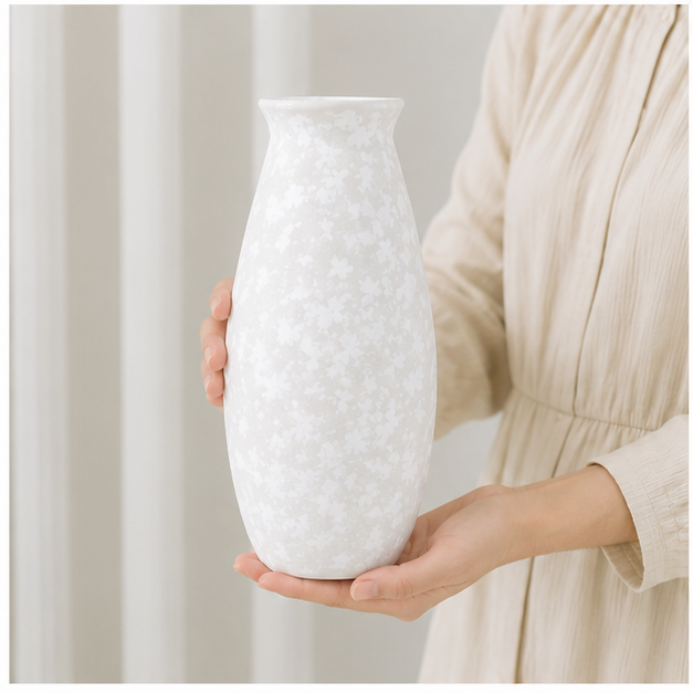 White Decorative Flower Vase for Modern Home Décor (YM2335)