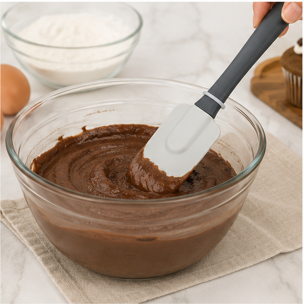 Grey Spatula for Mixing, Baking & Cooking (YM190)