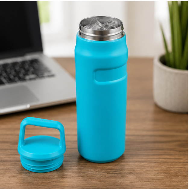 Vacuum Insulated Stainless Steel Bottle Aqua 500ML (YM1507)