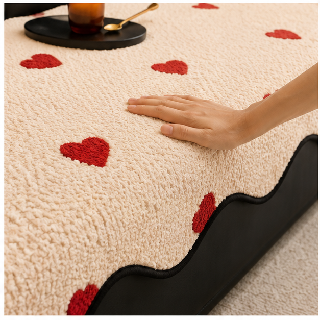Red Soft Floor Rug for Living Room & Bedroom (OF-FM-14)