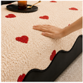 Red Soft Floor Rug for Living Room & Bedroom (OF-FM-14)