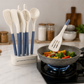 Blue Silicone Serving Spoon Set of 5 (YM932)