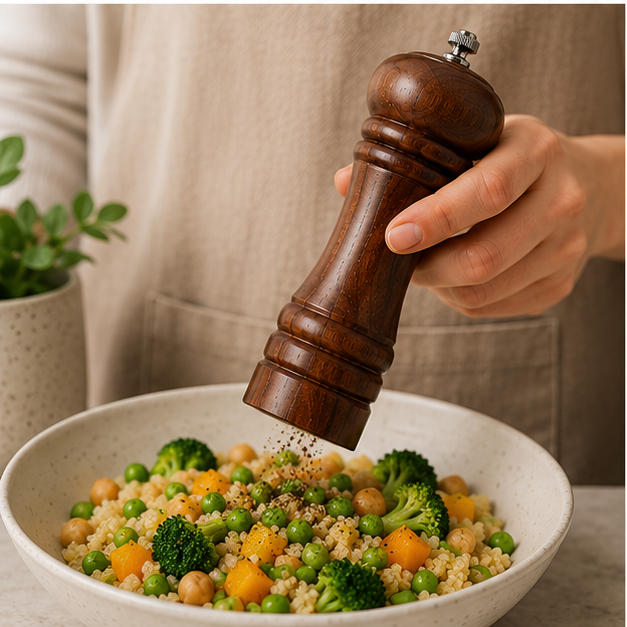 Wooden Salt & Pepper Grinder Mill for Fresh Seasoning (YM971)