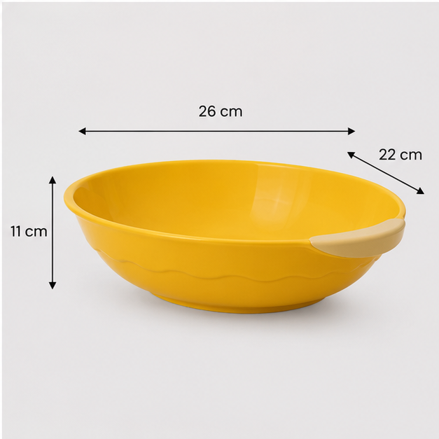Plastic Drain Basket Yellow (YM331)