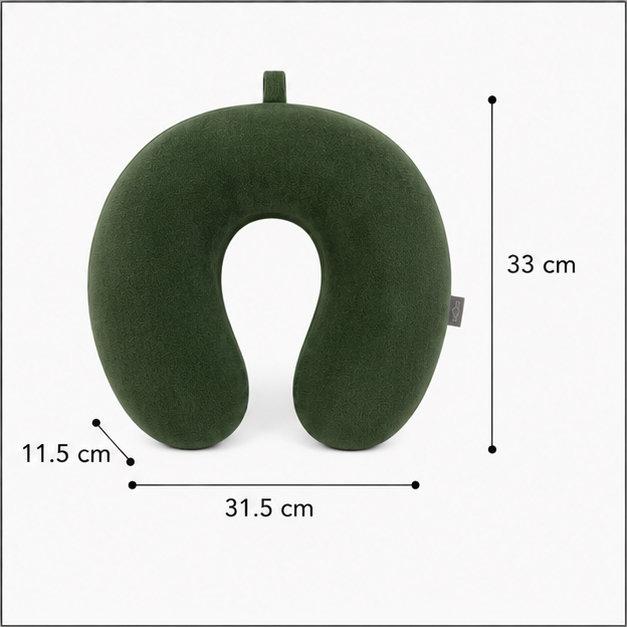 Comfort Cloud Memory Neck Pillow – Green (YM1861)