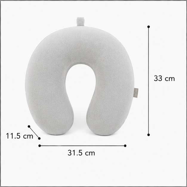 Comfort Cloud Memory Neck Pillow – Light Grey (YM1861)