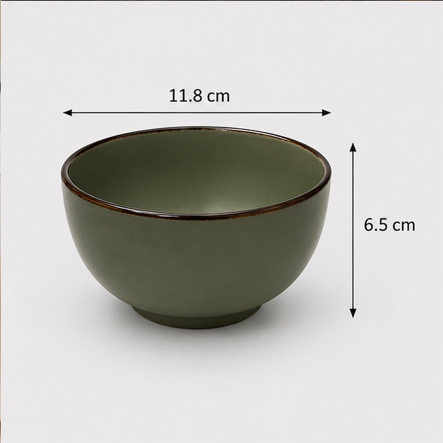 Green Bowl for Everyday Dining and Kitchen Use (YM1451)