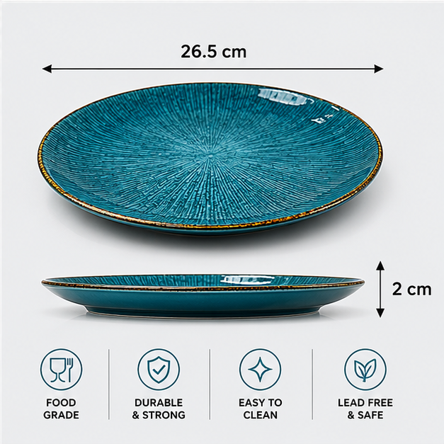 Green Plate for Everyday Dining and Kitchen Use (YM1461)