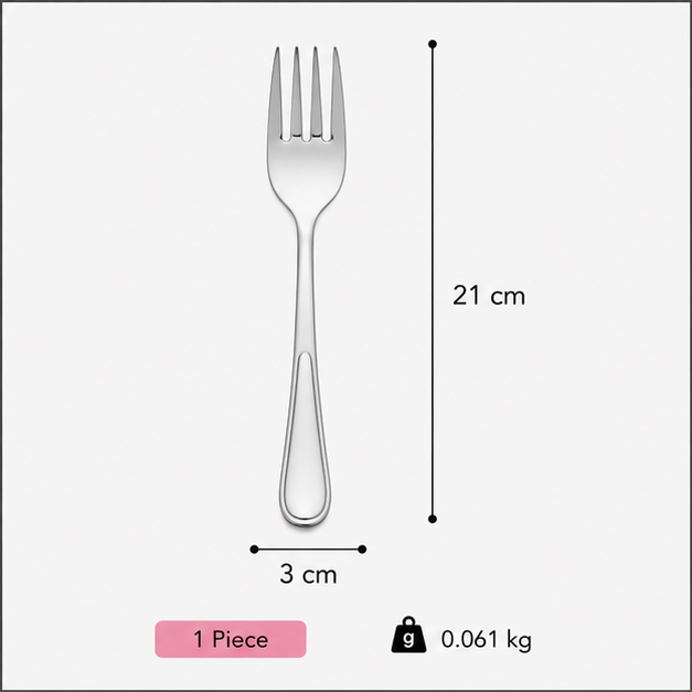 Premium Stainless Steel Serving Fork (YM208)