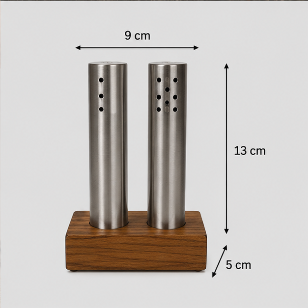 Salt Dispensers Stainless Steel Set of 2 (YM1667)