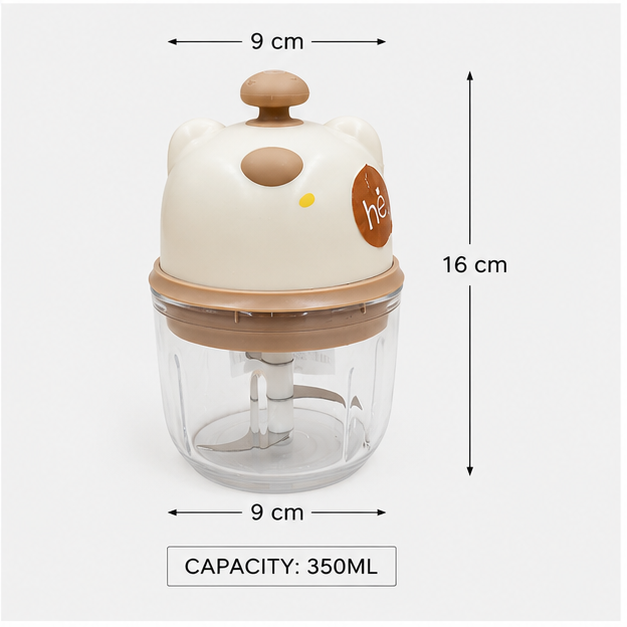 Electric Garlic Chopper 350ML Yellow (YM2224)