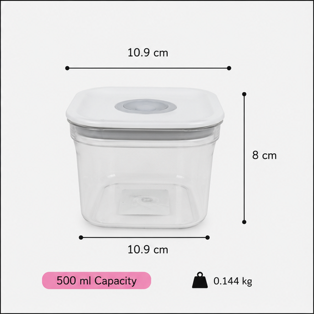 Fresh Seal Transparent Storage Box – 500ML (YM2061)