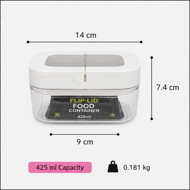 White Storage Container with Lock (YM293)