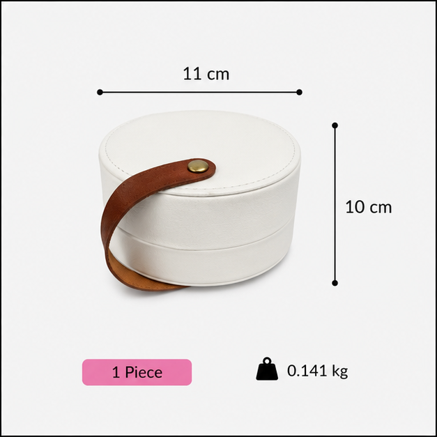 White Elegant Vanity Organizer Pouch (YM1439)