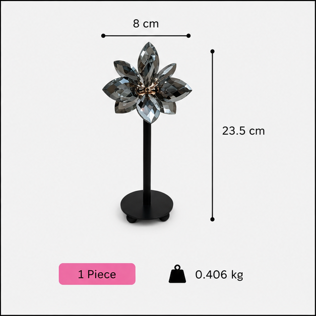 Crystal Floral Decor Sculpture (YM1126)