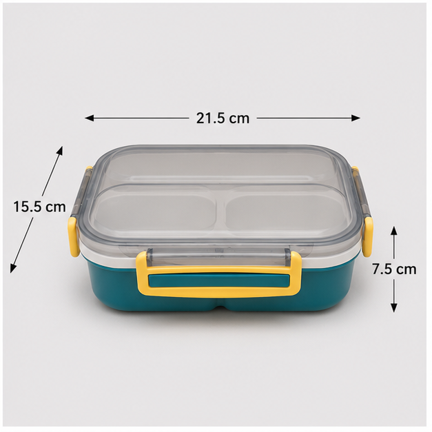 Green Kids Lunch Box with Compartments (YM687)
