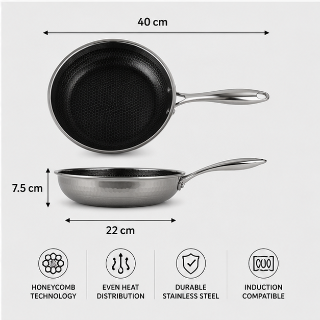 Cooking Pan Stainless Steel (YM1578)