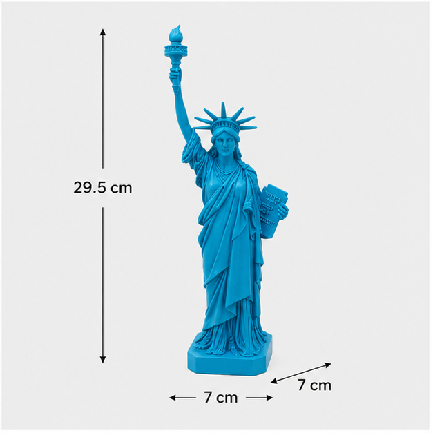 Blue Statue of Liberty Decorative Figurine (YM2300)