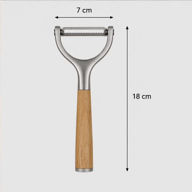 Stainless Steel Peeler with Wood Handle for Kitchen Use (YM1634)
