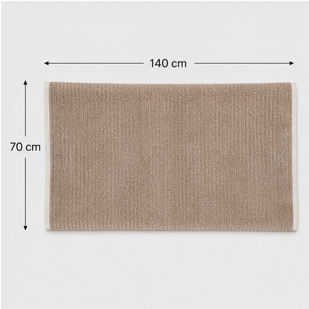 Soft Bath Towel Beige (YM2640)