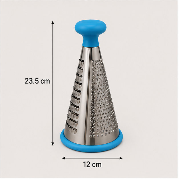 Premium Stainless Steel Vegetable Grater with Ergonomic Handle (YM195)