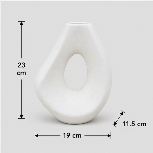 Modern White Decorative Flower Vase (YM1355)
