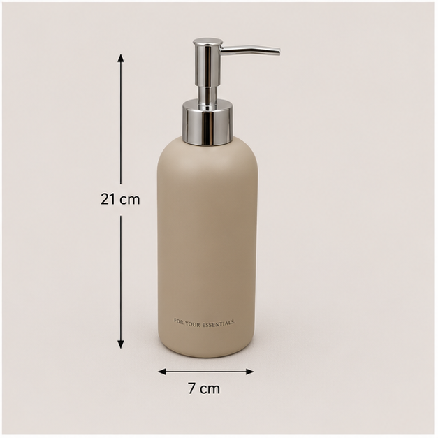 Cream Ceramic Soap Dispenser for Bathroom & Kitchen (YM2078)