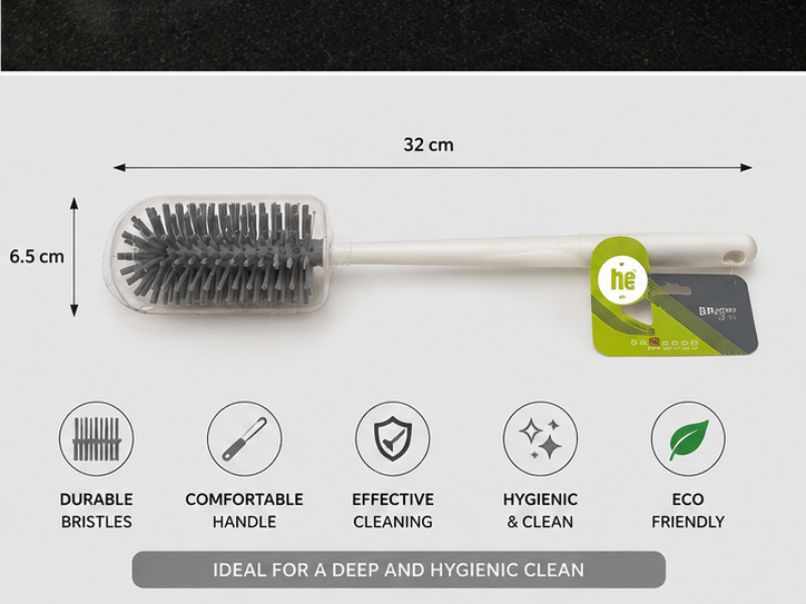 Grey Bathroom Cleaning Brush for Tiles & Sinks (YM571)