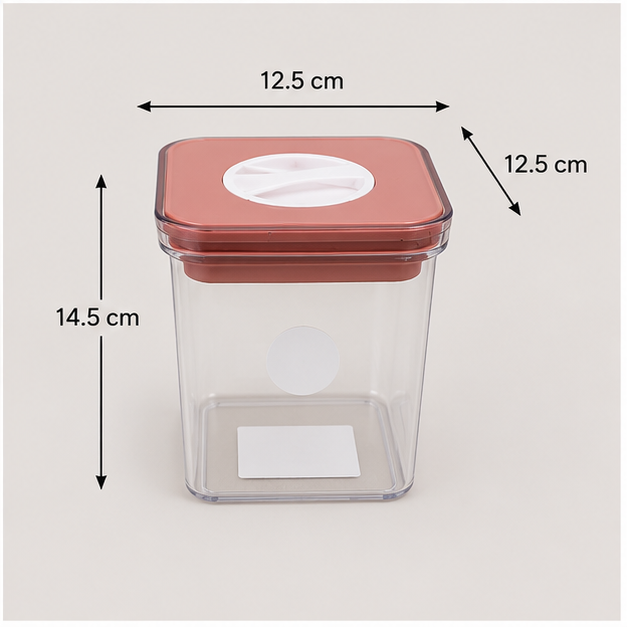 Pink Plastic Storage Container with Airtight Lid (YM2690)