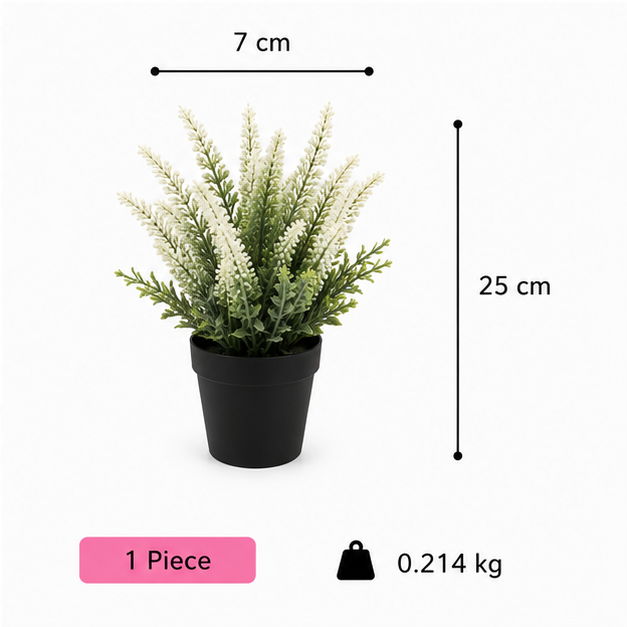 Artificial White Flower Plant in Pot (YM1004)