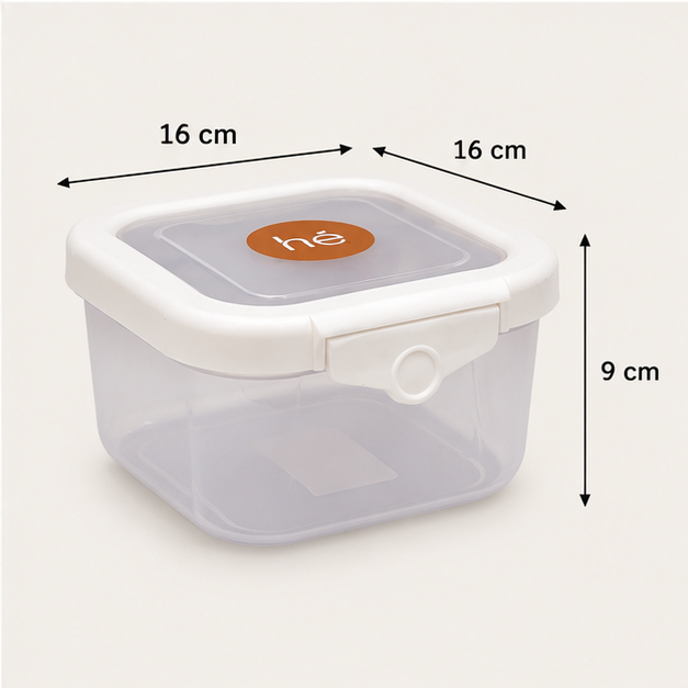 Transparent Plastic Food Storage Container with Locking Lid (YM1826)