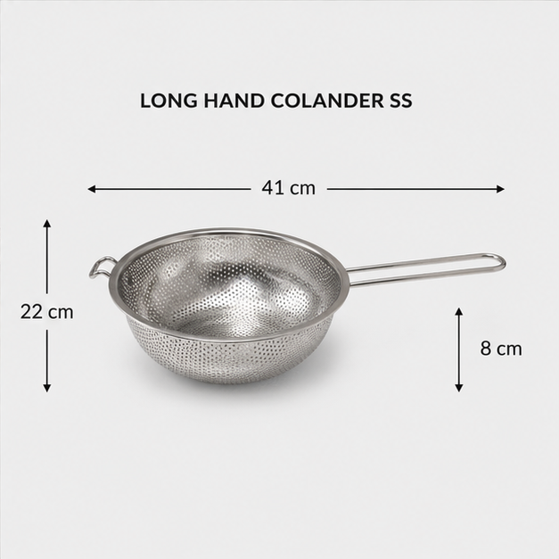 Stainless Steel Colander with Long Handle (YM2064)