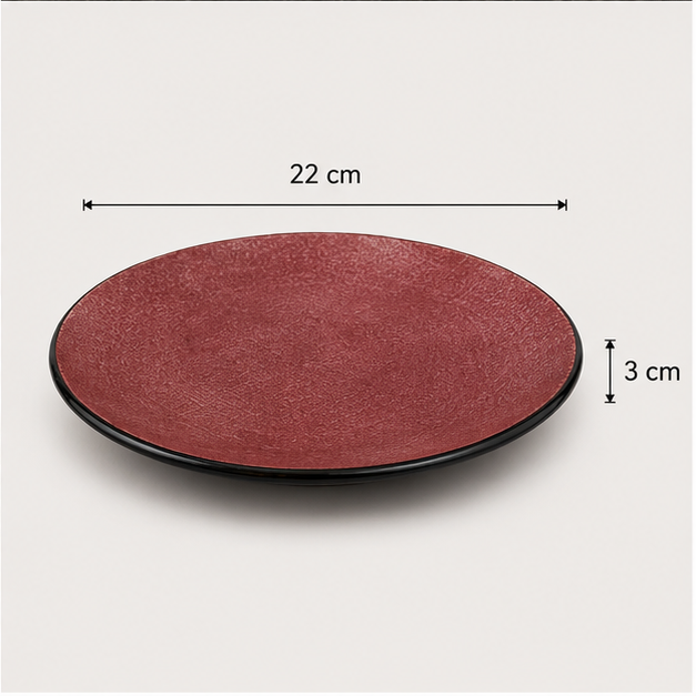 Elegant Pink Ceramic Serving Plate for Dining & Serveware (YM1456)
