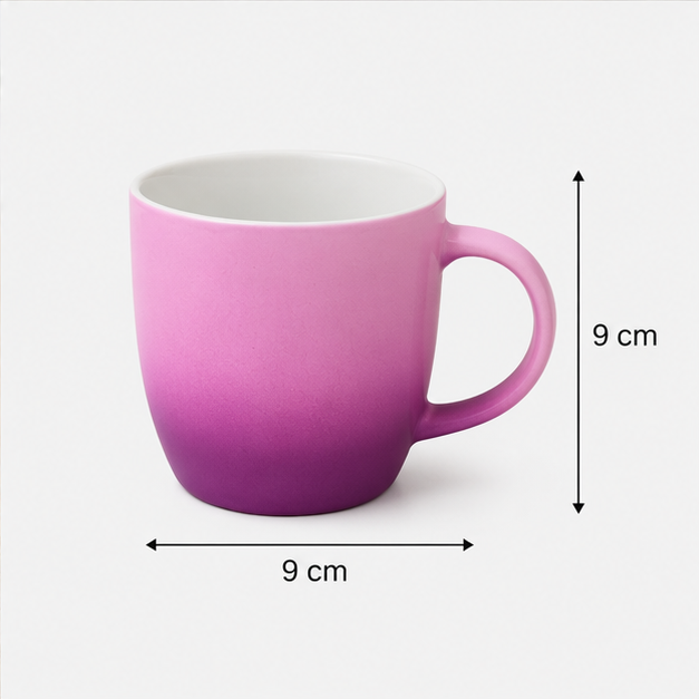 Ceramic Coffee & Tea Mug Pink Gradient (YM2849)