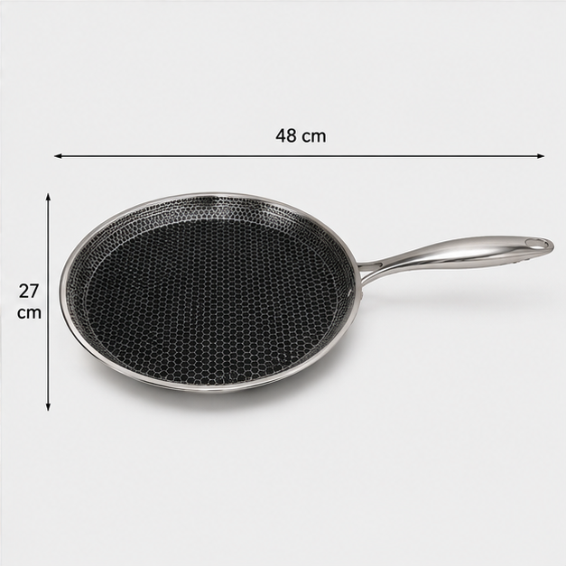 Stainless Steel Cooking Pan for Daily Cooking Needs (YM1576)
