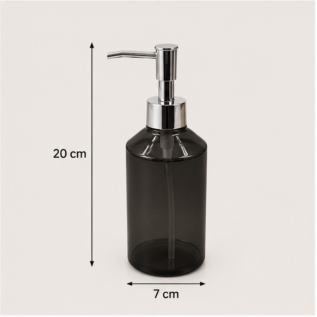 Black Glass Soap Dispenser for Bathroom & Kitchen (YM2109)