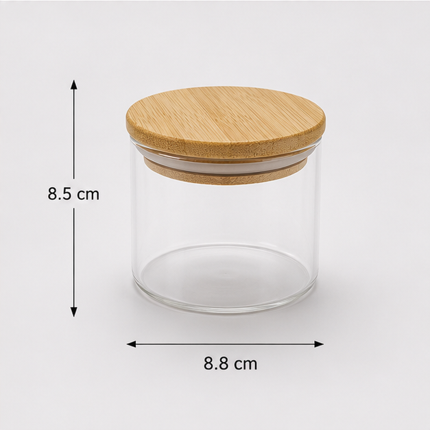 Glass Storage Canister for Modern Kitchen Organization (YM1710)