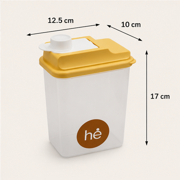 Yellow Plastic Juice Pot with Pouring Spout 880ml (YM1812)