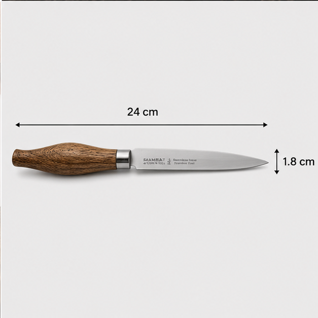Wood Handle Stainless Steel Kitchen Knife (YM201)