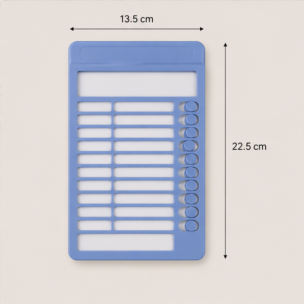 Blue Daily Planner & Productivity Notepad (YM1412)