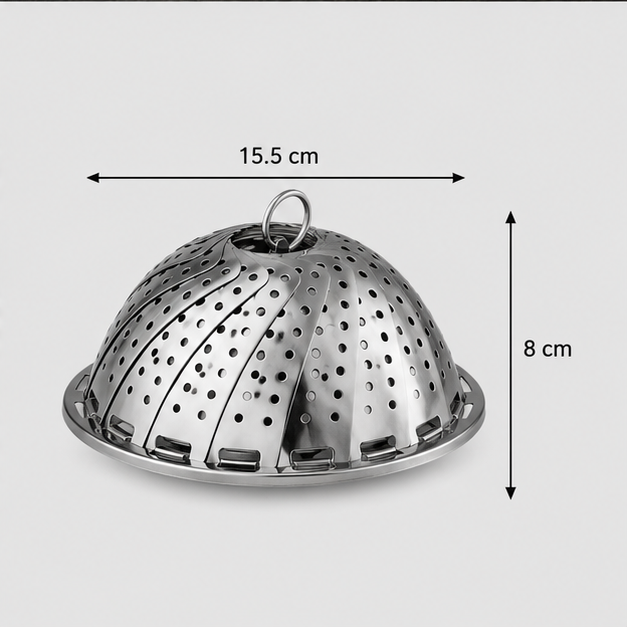 Silver Steamer Tray for Steaming and Food Preparation (YM1640)