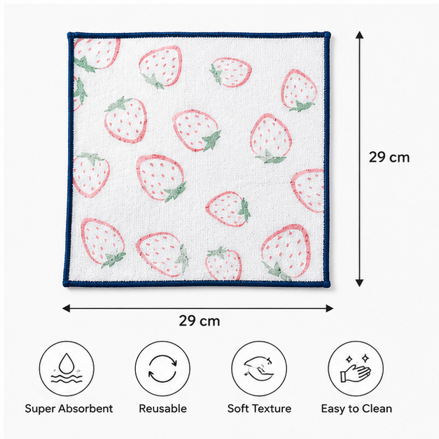 White Kitchen Cleaning Dish Towel Roll (YM355)