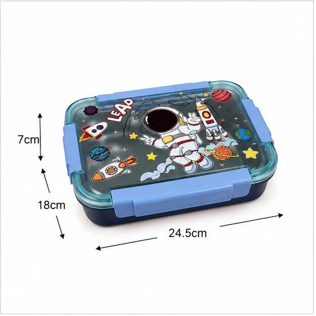 Blue Stainless Steel Kids Lunch Box 750ML (YM2495)