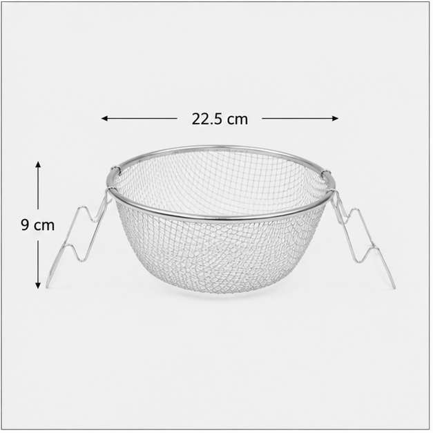 Stainless Steel Deep Fry Strainer Basket (YM2009)