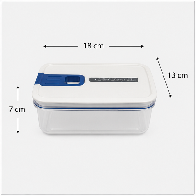 Transparent Plastic Food Storage Container with Lid (YM313)