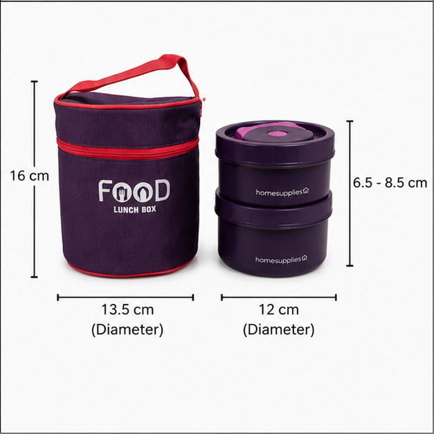 Thermo Fresh Insulated Lunch Box – Violet (YM2141)